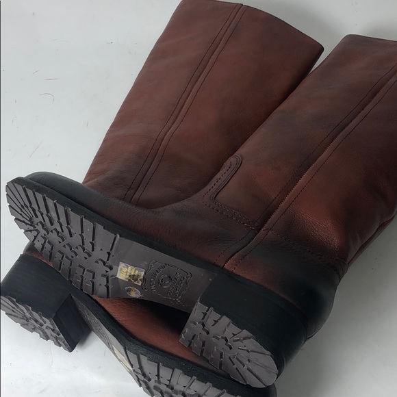 Lucky Brand Aleid Dark Rust Rachel Boots Leathr 10 - Picture 6 of 8